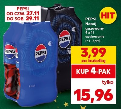 Napój gazowany 4x1 l promocja w Kaufland