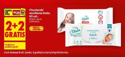 Chusteczki nawilżane Dada promocja w Biedronka