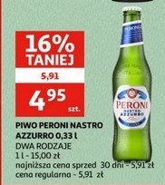 Piwo Peroni nastro azzurro 0.0% promocja