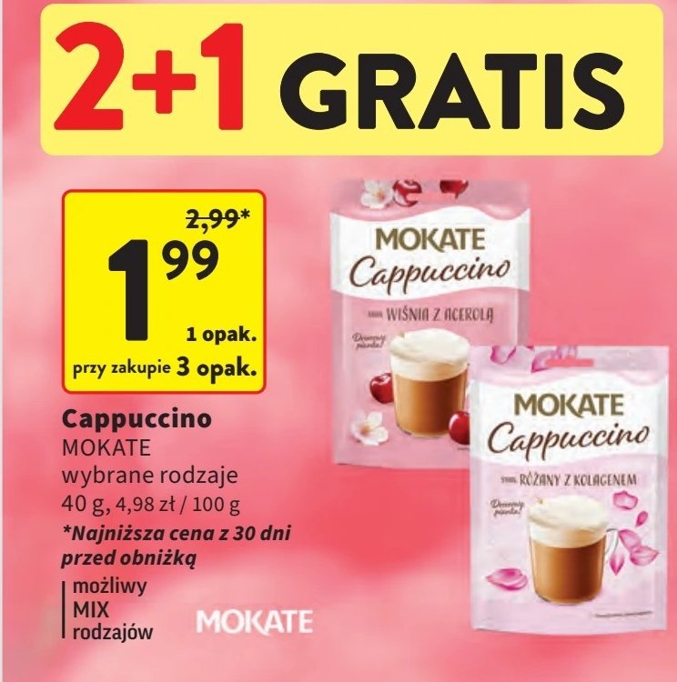 Cappuccino wiśnia z acerolą Mokate cappuccino promocja