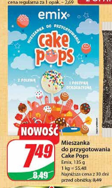 Mieszanka do przygotowania cake pops Emix promocja