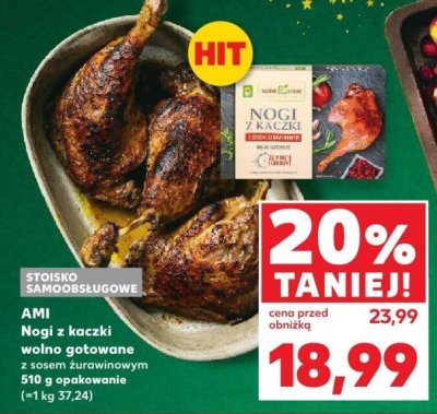 Nogi z kaczki wolno gotowane z sosem żurawinowym 100 g promocja w Kaufland