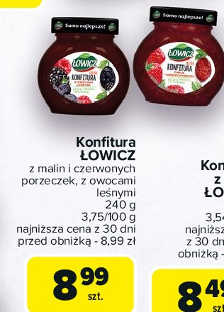 Konfitura malinowa 艁owicz promocja