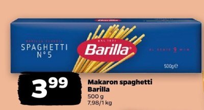 Makaron spaghetti  promocja w Netto