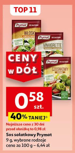 Sos sałatkowy vinaigrette Prymat promocja
