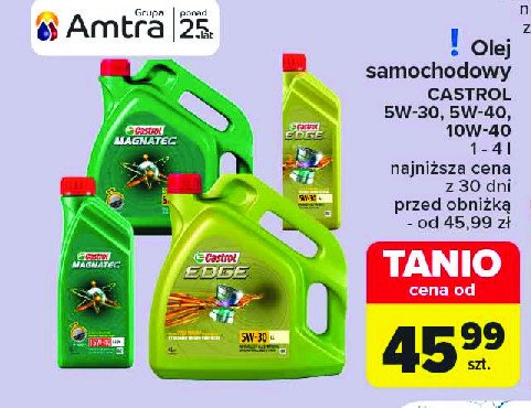 Olej 5w-40 Castrol edge promocja