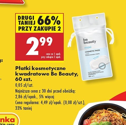 Płatki kosmetyczne maxi Be beauty care promocja