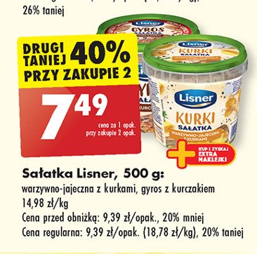 Filety śledziowe w sosie śmietanowym z kurkami Lisner smak sezonu promocja