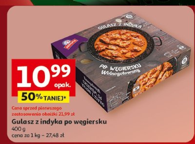 Gulasz z indyka po węgiersku 400g Auchan promocja w Auchan