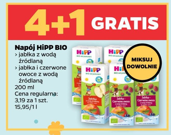 Napój jabłkowy Hipp bio promocja