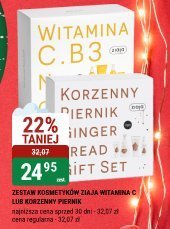 Zestaw kosmetyczny Ziaja Witamina C, B3 + korzenny piernik promocja w bi1