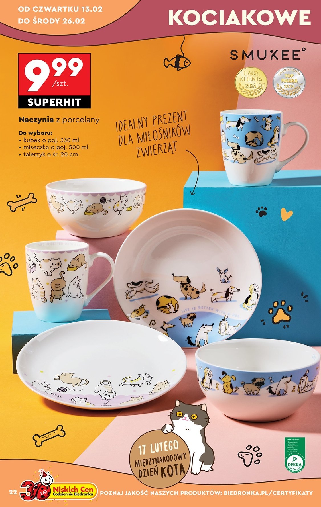 Kuber porcelanowy 330 ml Smukee promocja w Biedronka