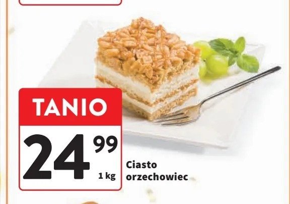 Ciasto orzechowiec promocja