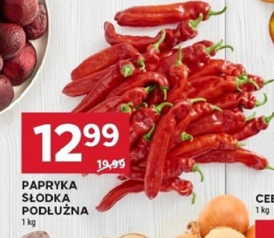 Papryka słodka podłużna promocja w Stokrotka