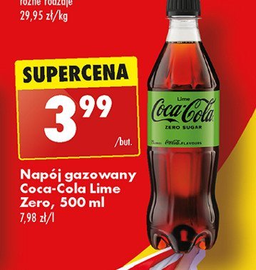 Napój Coca-cola lime zero promocja