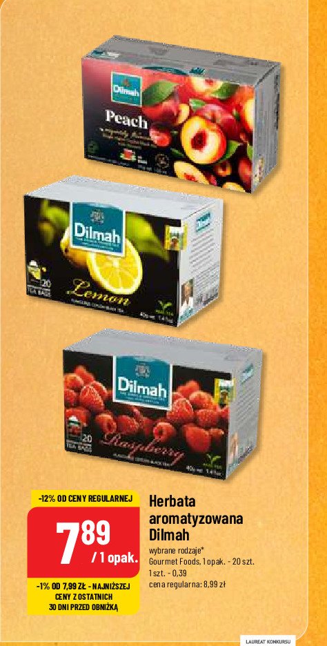 Herbata raspberry Dilmah promocja