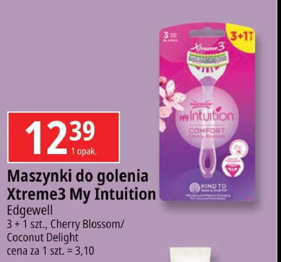 Maszynki do golenia cherry blossom Wilkinson my intuition comfort promocja