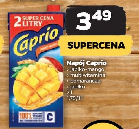 Napój jabłko-mango Caprio promocja