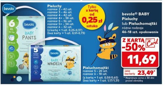 Pieluchy dla dzieci mini 2 Bevola baby promocja