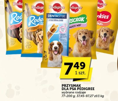 Przysmak dla psa Pedigree wybrane rodzaje promocja w Euro Sklep