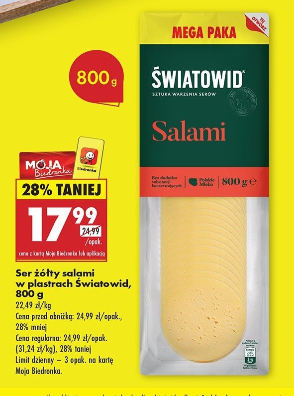 Ser salami Światowid promocja