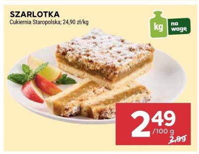 Szarlotka Cukiernia Staropolska promocja w Stokrotka