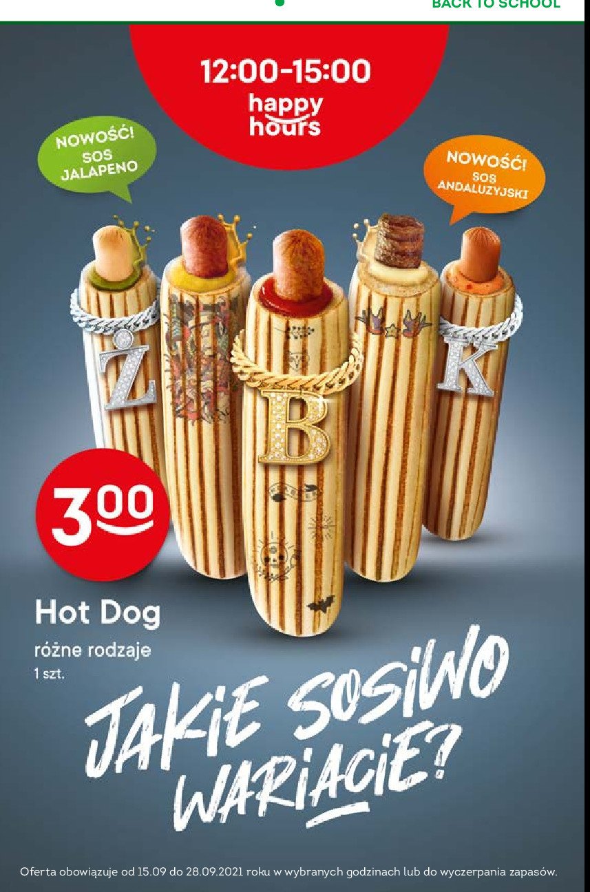 Hot dog z sosem jalapeno Żabka cafe promocja
