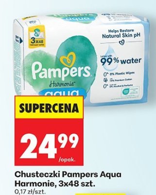 Chusteczki Aqua Harmonie, 3x48 szt. promocja w Biedronka