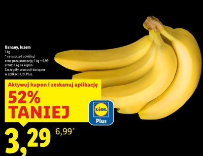 Banany luzem promocja w Lidl
