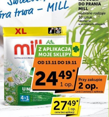 Kapsułki do prania Mill promocja w Groszek