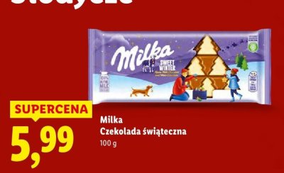 Czekolada Milka Czekolada świąteczna promocja w Lidl