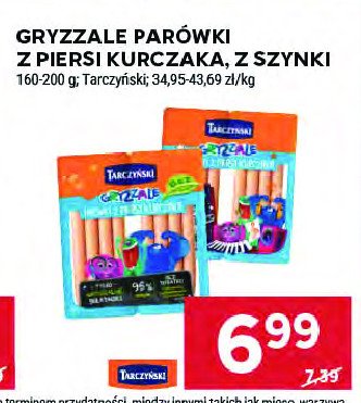 Parówki z szynki Tarczyński gryzzale promocja