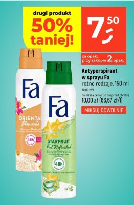 Antyperspirant w sprayu Fa różne rodzaje, 150 ml promocja w Dealz