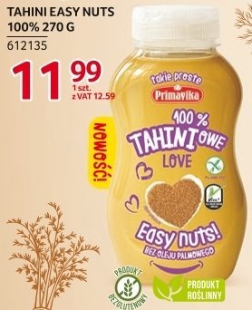 Tahini Easy Nuts 100% 270g promocja w Selgros
