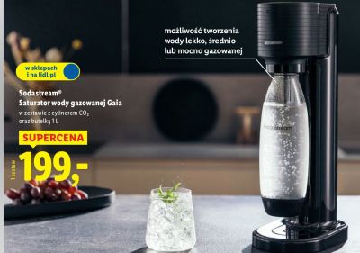 Saturator wody gazowanej Gaia  promocja w Lidl