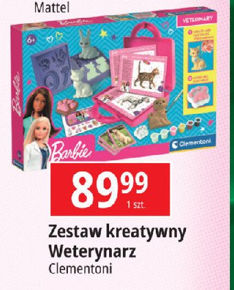 Zestaw kreatywny barbie weterynarz Clementoni promocja w Leclerc