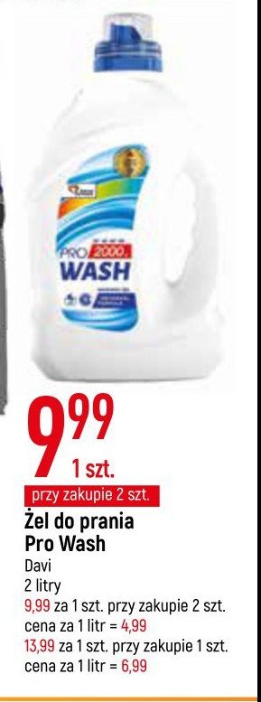 Żel do prania Pro wash promocja