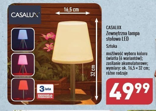 Lampa zewnętrzna 16.5 x 32 cm Casalux promocja