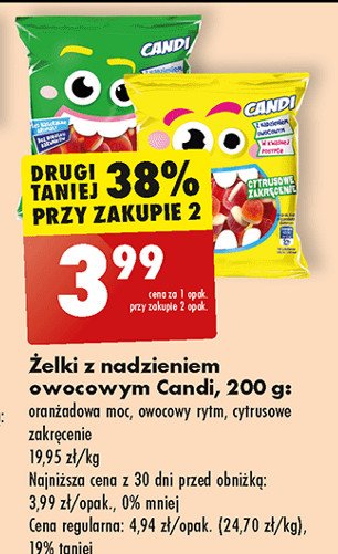 biedronka 偶elki nadziane oran偶adki Candi promocja