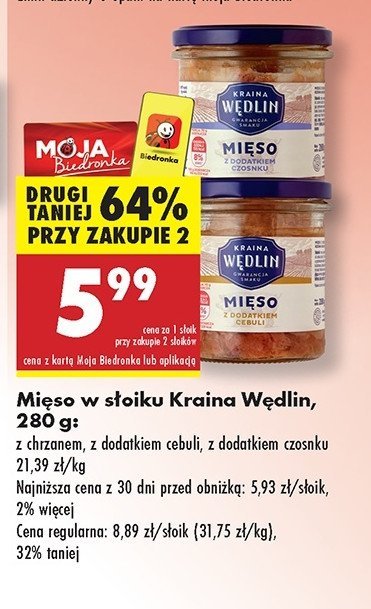 Mięso z dodatkiem czosnku Kraina wędlin promocja