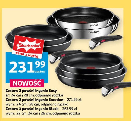 Zestaw patelni ingenio emotion Tefal promocja