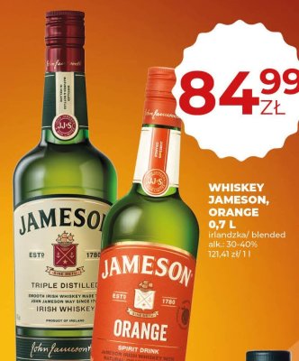 Whiskey Jameson Orange 0,7L promocja w Duży Ben