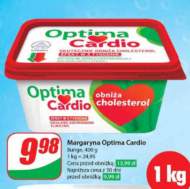 Margaryna Optima cardio Optima kruszwica promocja w Dino