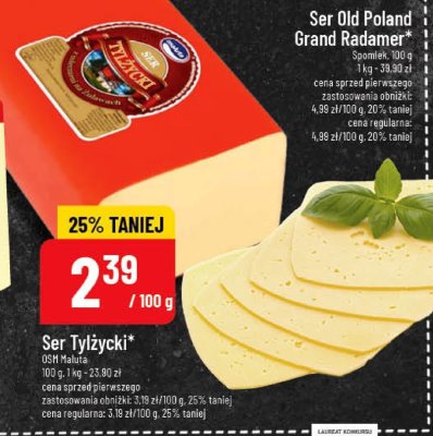 Ser Tylżycki OSM Maluta promocja w POLOmarket