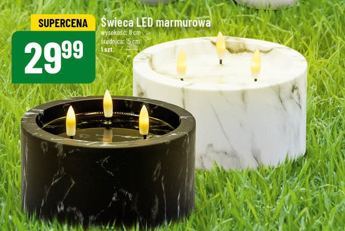 Świeca led 18 cm promocja w POLOmarket