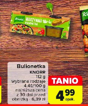 Bulionetka warzywna Knorr bulionetka promocja