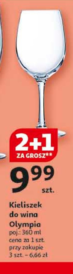 Kieliszek olympia 360 ml Actuel promocja w Auchan