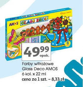 Farby witrażowe glass deco Amos promocja