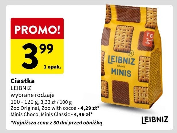 Ciastka Leibniz bahlsen promocja w Intermarche