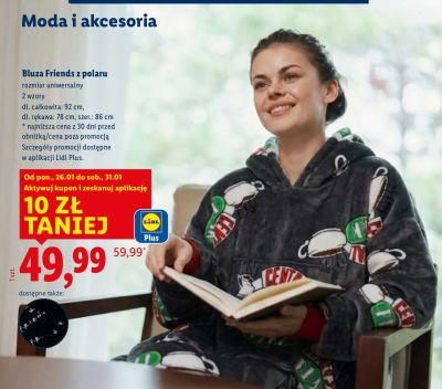 Bluza Friends z polaru rozmiar uniwersalny 2 wzory  promocja w Lidl